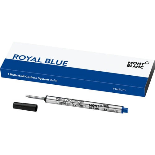 1 Refill Montblanc per Roller Sistema Senza Cappuccio M Royal Blue