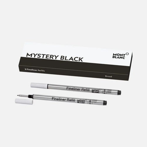 2 Refill Montblanc per Fineliner Broad Mystery Black