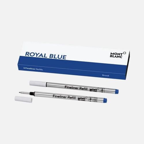2 Refill Montblanc per Fineliner Broad Royal Blue