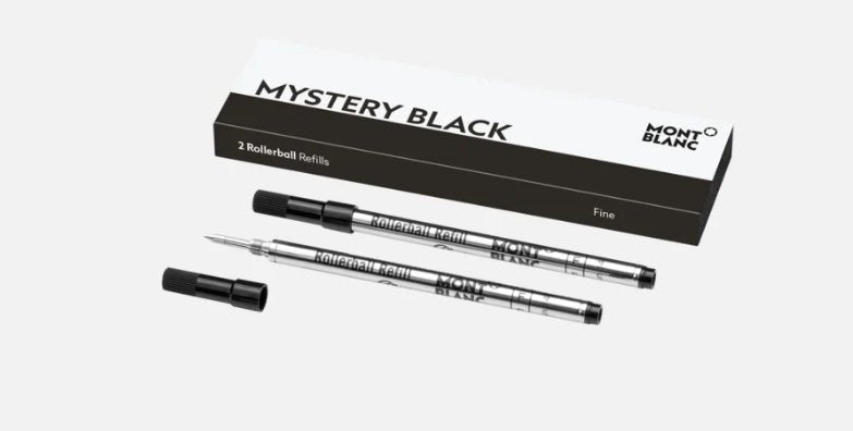 2 Refill Montblanc per per Roller Fini Mystery Black