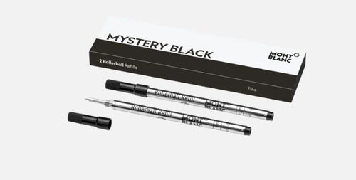 2 Refill Montblanc per per Roller Fini Mystery Black