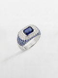 Anello con Zaffiri e Brillanti