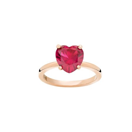 Anello Dodo 100% Amore con Rubino