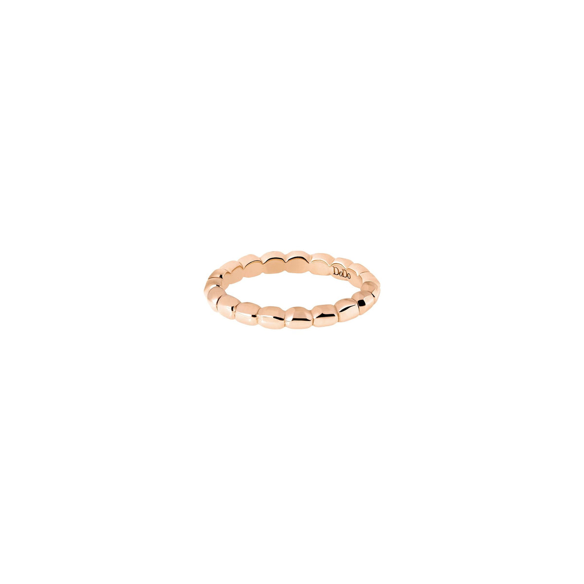 Anello Dodo Granelli in Oro Rosa
