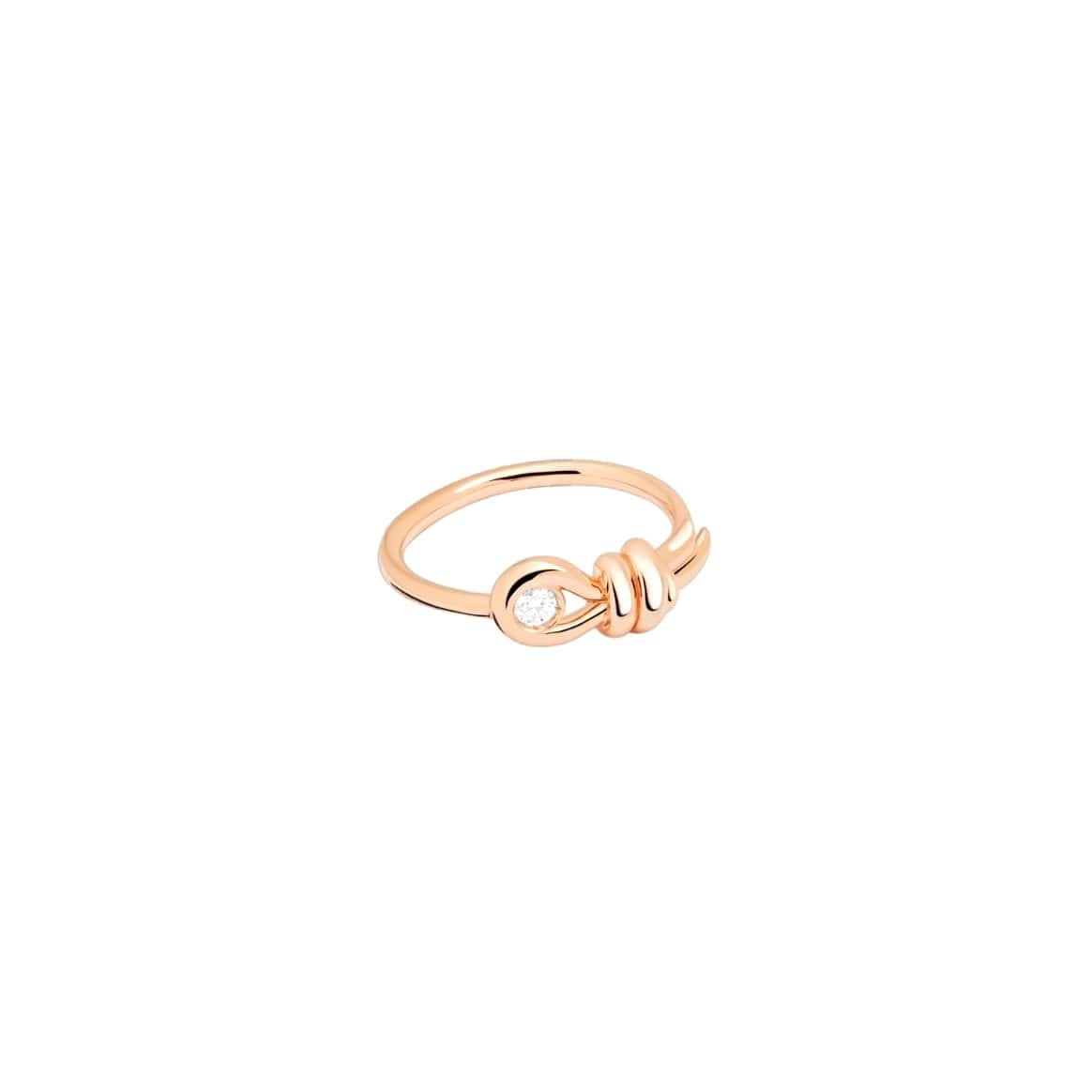 Anello Dodo Nodo con Diamante