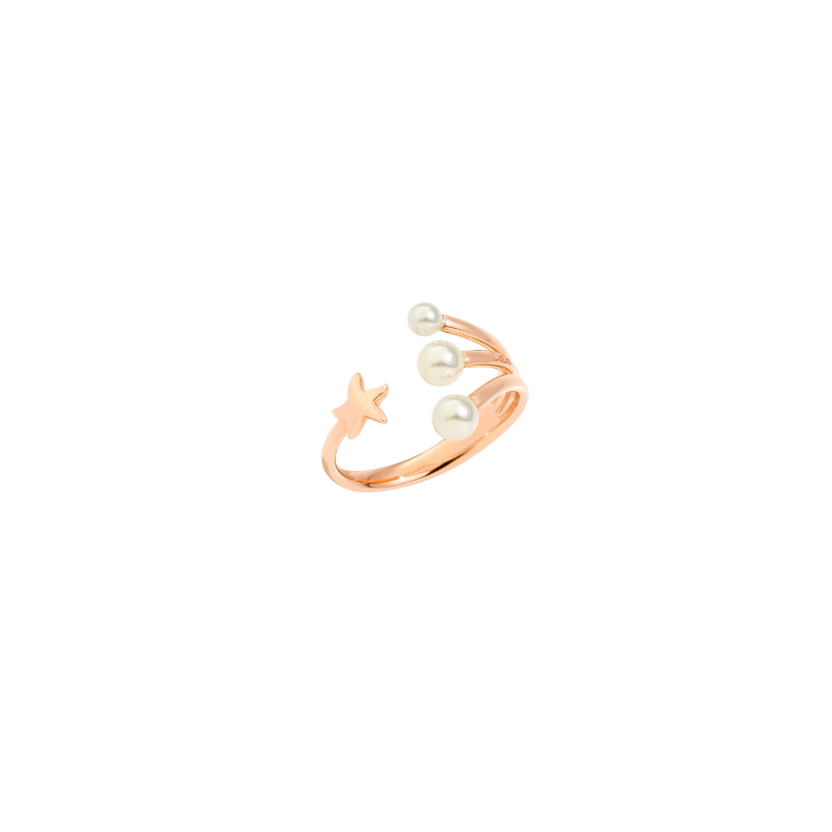 Anello Dodo Stellina 3 Perle