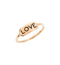 Anello Dodo Tag Love in Oro Rosa