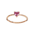 Anello Marco Gerbella con Zaffiro Rosa a Cuore