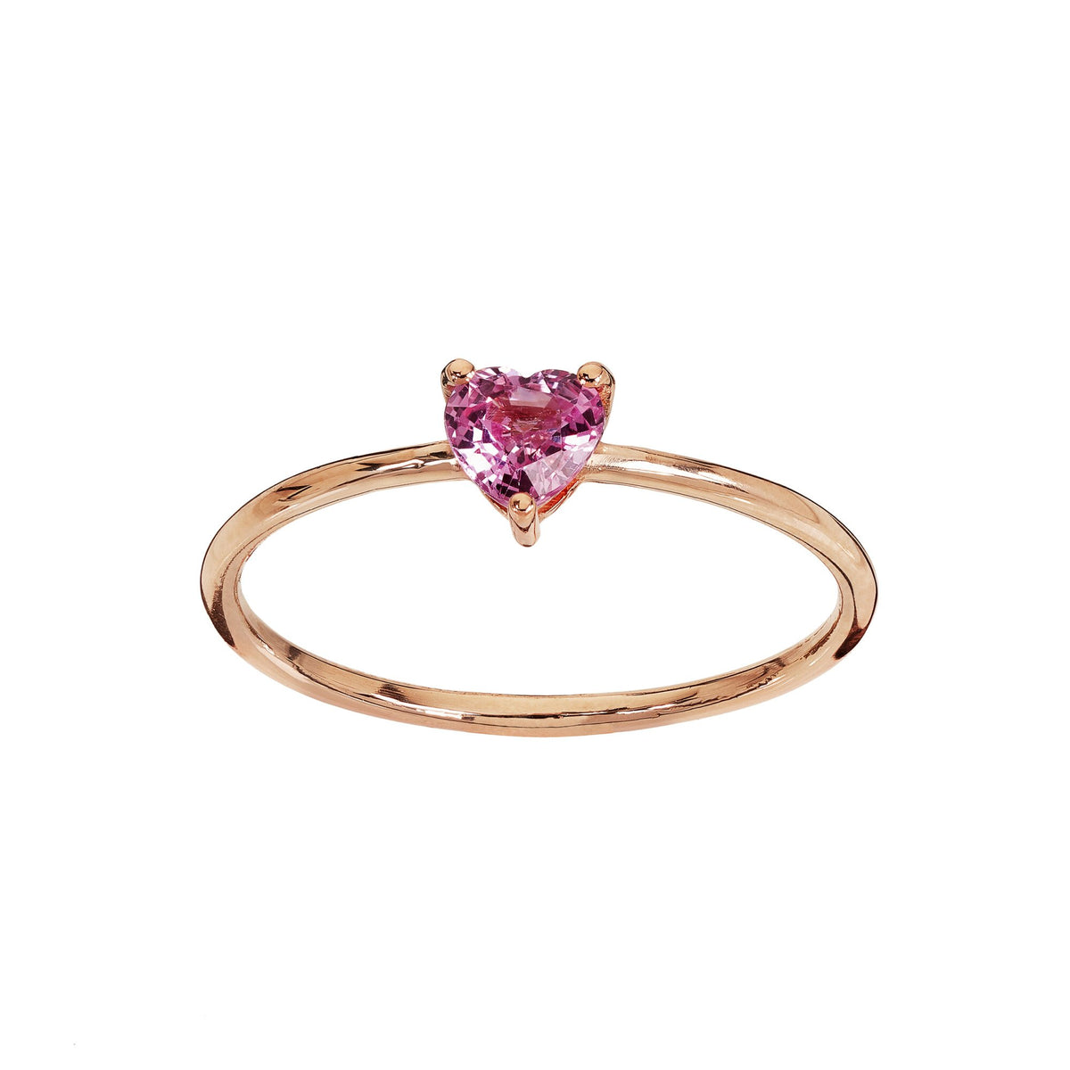 Anello Marco Gerbella con Zaffiro Rosa a Cuore
