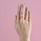 Anello Marco Gerbella con Zaffiro Rosa a Cuore