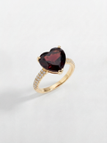 Anello Mimì in Oro con Granato e Brillanti