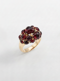 Anello Mimì in Oro Rosa con Granato e Zaffiri