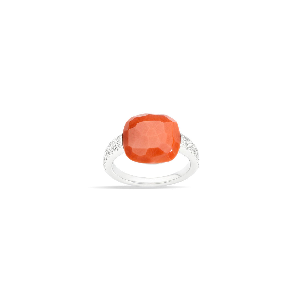 Anello Pomellato Capri con Corallo e Diamanti