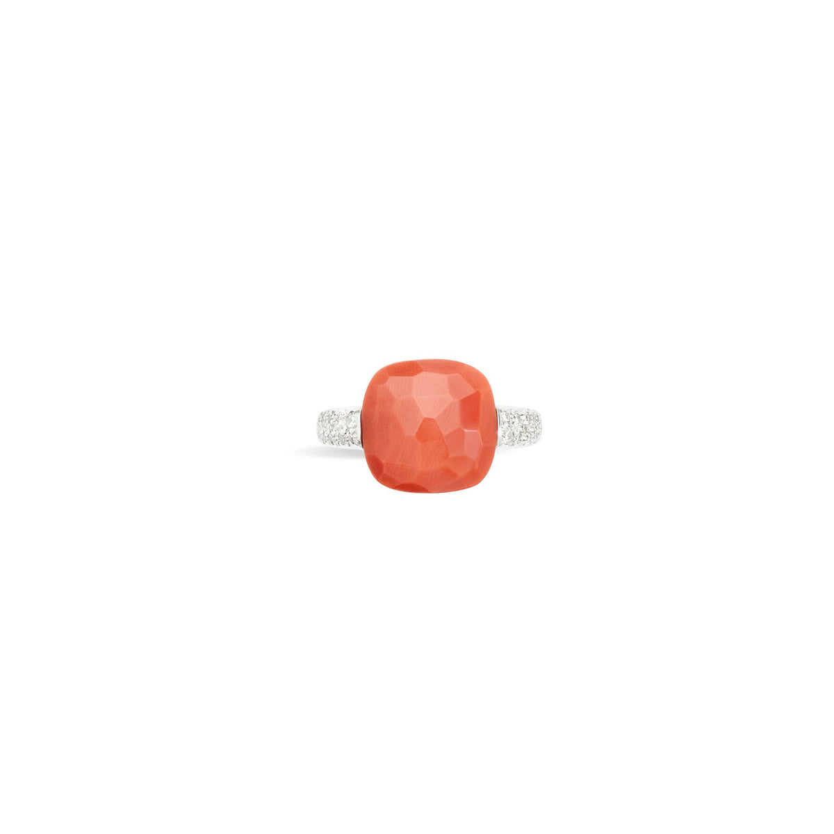 Anello Pomellato Capri con Corallo e Diamanti