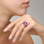 Anello Pomellato Nudo Classic in Oro Rosa con Ametista