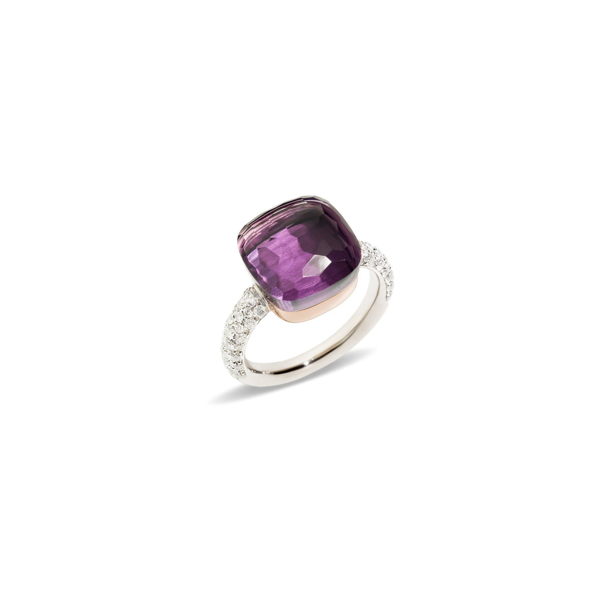Anello Pomellato Nudo con Ametista e Diamanti