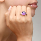 Anello Pomellato Nudo con Ametista e Diamanti