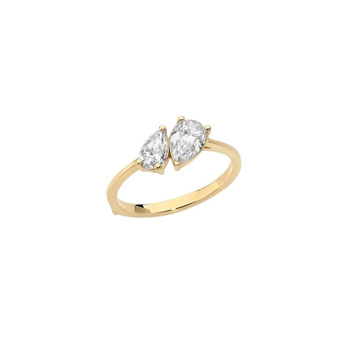 Anello Toi&moi con Diamanti a Goccia
