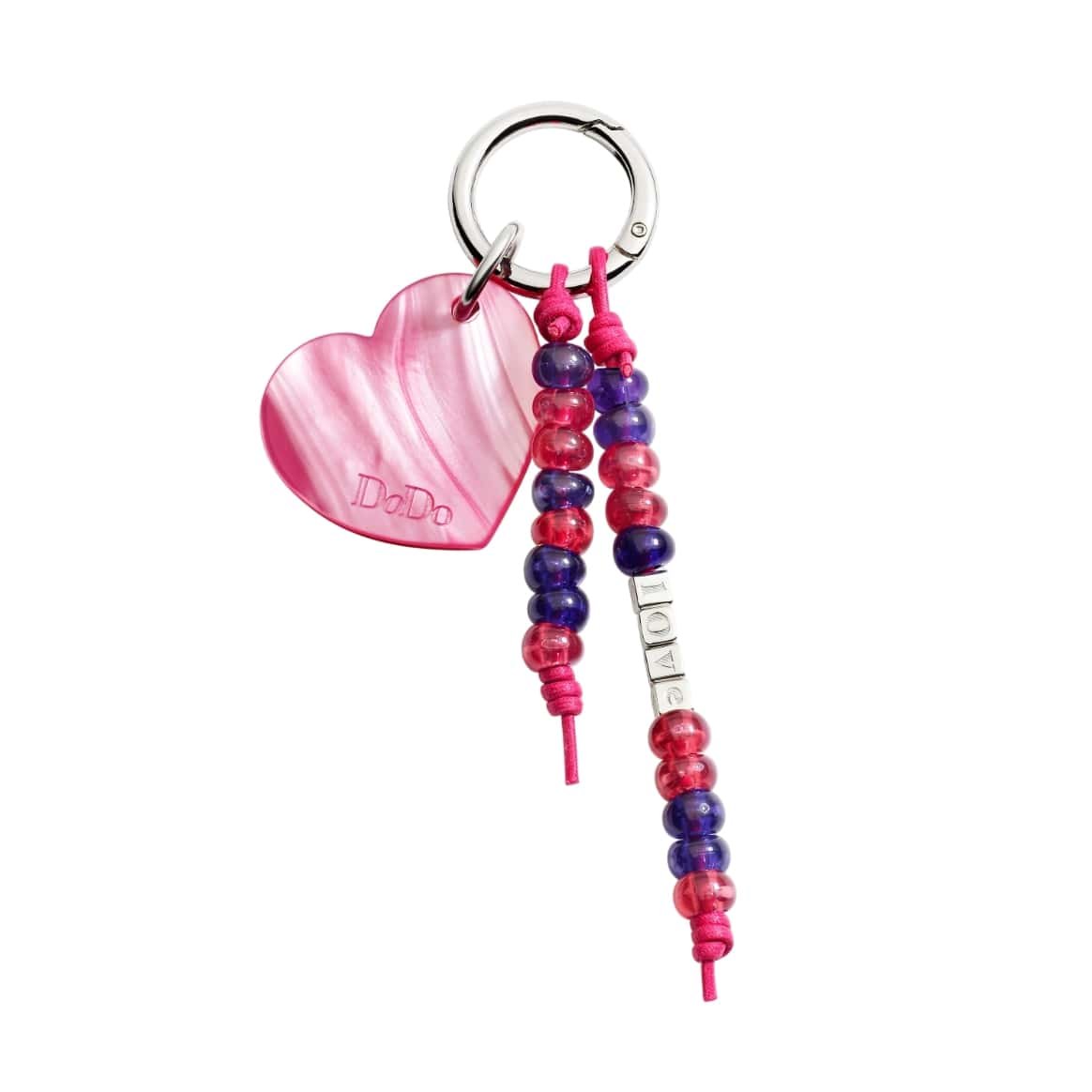 Bag Charms Cuore in Bioresina & Plastica Riciclata