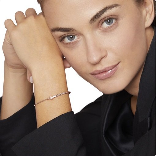 Bangle Essentials Oro Rosa & Diamanti S