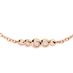Bracciale Bollicine Oro Rosa & Diamanti