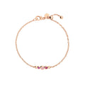 Bracciale Bollicine Oro Rosa Pietre Colorate M