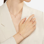 Bracciale Bollicine Oro Rosa Pietre Colorate M