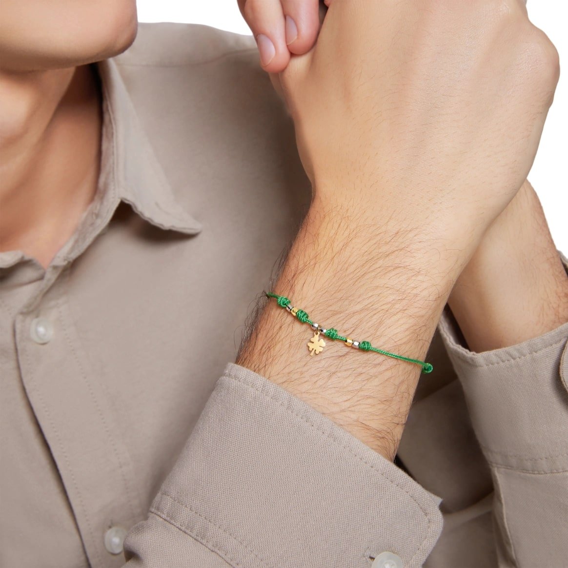 Bracciale Cordino Quadrifoglio