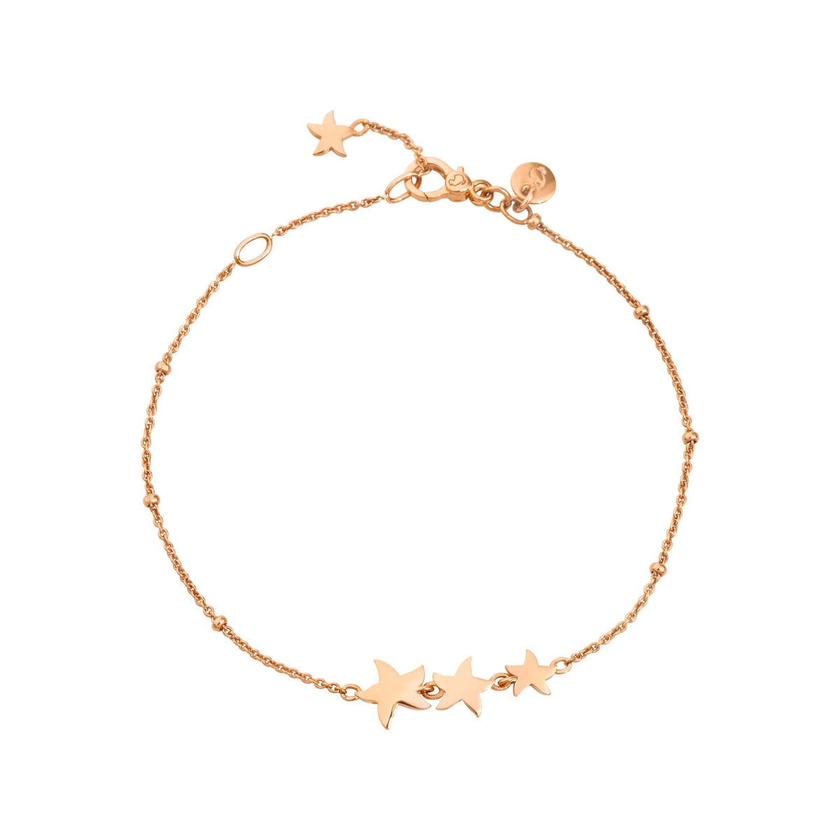 Bracciale Dodo Stelline in Oro Rosa Misura S