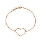 Bracciale Marco Gerbella a Catena con Cuore Grande a Filo