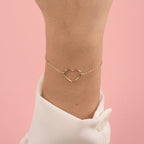 Bracciale Marco Gerbella a Catena con Cuore Grande a Filo