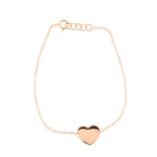 Bracciale Marco Gerbella con Cuore a Lastra in Oro Rosa