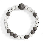 Bracciale Pepita Argento e Titanio M