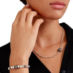 Bracciale Pepita Argento e Titanio M
