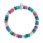 Bracciale Rondelle Aregnto & Plastica Riciclata M