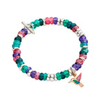 Bracciale Rondelle Argento &plastica Riciclata XL