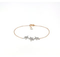 Bracciale Stelle Broggian in Oro Rosa e Diamanti