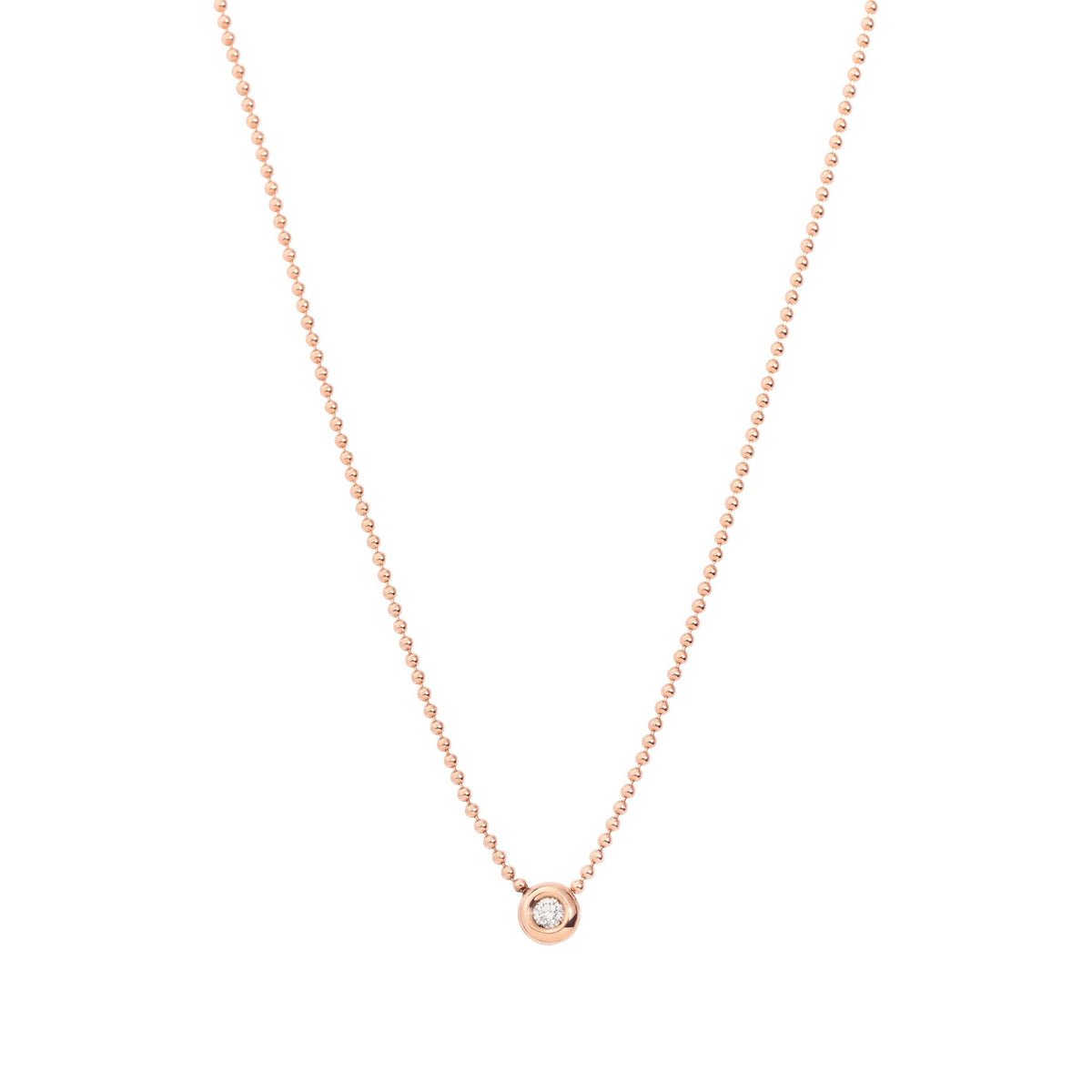 Choker Dodo Bollicine in Oro Rosa con Diamante