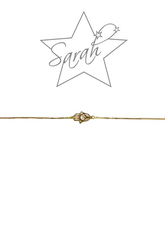 Choker Sarah con Mano di Fatima in Argento Gold