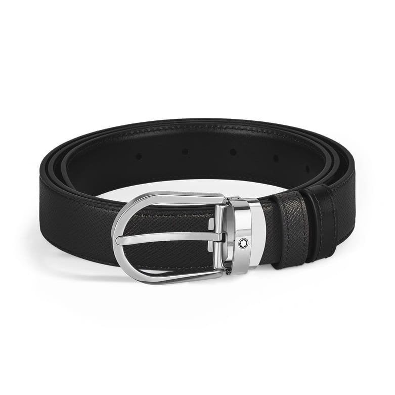 Cintura Reversibile Horseshoe in Pelle Sartorial