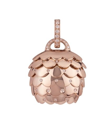 Ciondolo Chantecler Campanella Paillettes in Oro Rosa