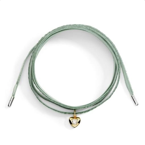 Ciondolo Cuore Oro Giallo & Zaffiro Sintetico