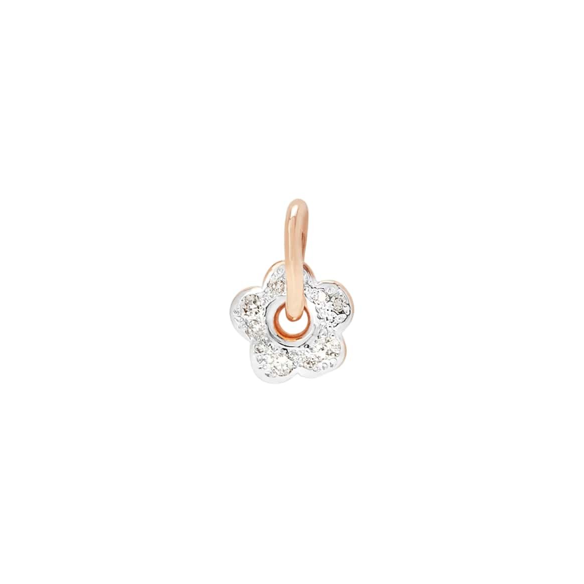 Ciondolo Dodo Fiore con Diamanti