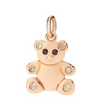 Ciondolo Dodo Teddy Bear in Oro Rosa e Diamanti