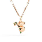 Ciondolo Koala Oro Rosa & Tsavoriti