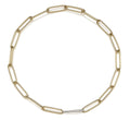Collana Chantecler Maglie Ovali in Oro Giallo e Diamanti