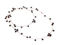 Collana Chantecler Paillettes Lunga in Oro Rosa e Smalto Nero