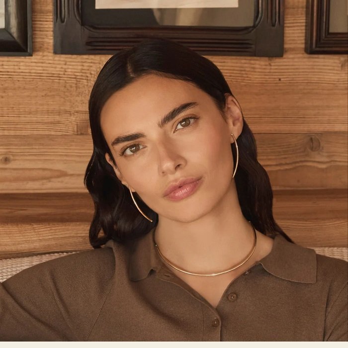 Collana Choker Semirigida in Oro