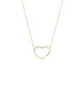 Collana con Cuore a Filo in Canna Vuota