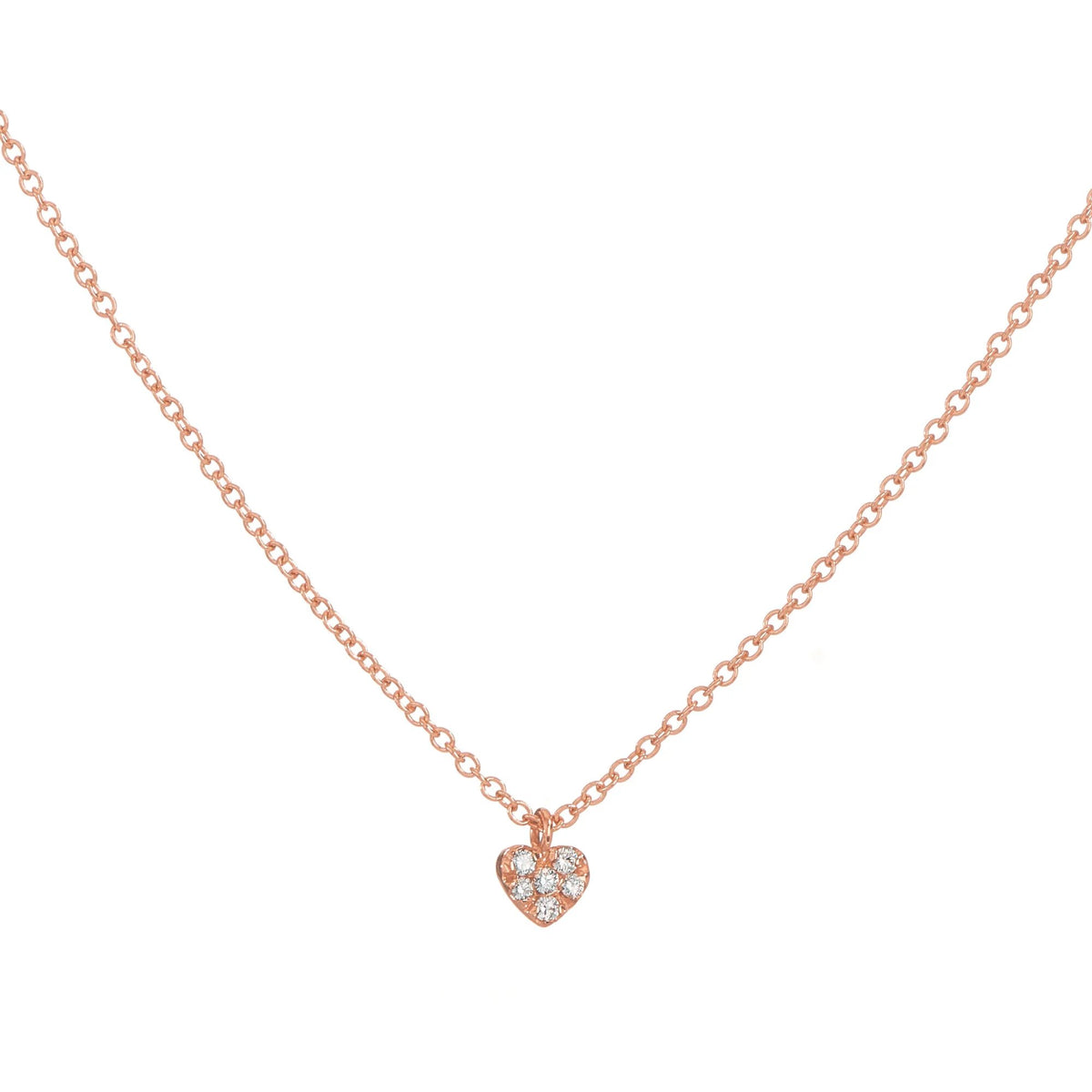 Collana con Cuore Pave'